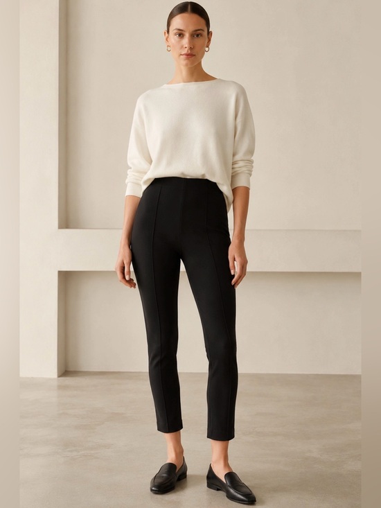 SPANX Pants - SPANX Supersmooth Perfect Fit Ponte Ankle Slim Pants Black Medium